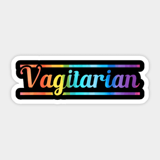 Vagitarian Lesbian Gay Couple Valentines Day Lgbt Sticker